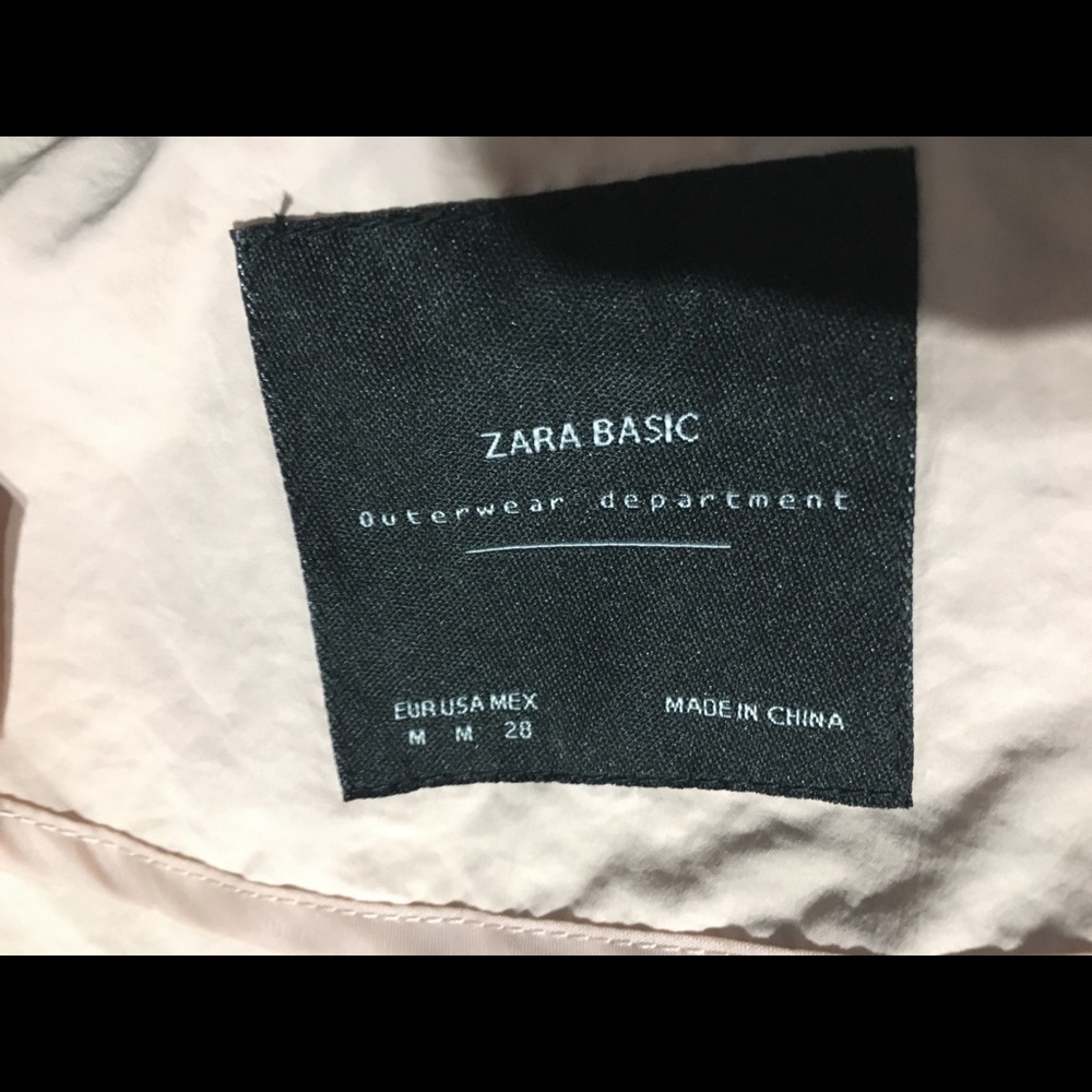 Zara Basic Jacket Lightweight Pockets Soft M Nwot - image 5